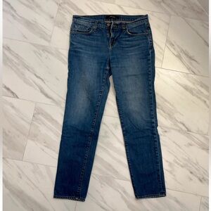 J Brand Aidan Boyfriend Women Jeans, Sz 26, Mid-Rise Straight Leg Excellent